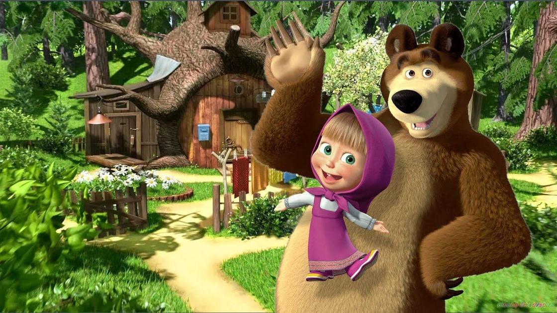 Кадр из мультфильма «Маша и Медведь»