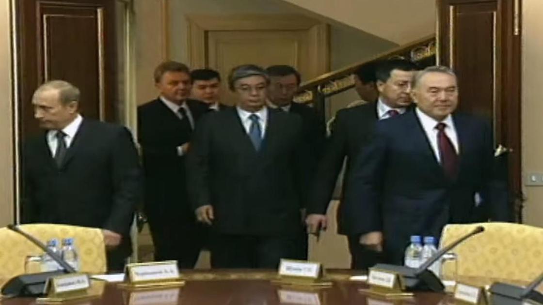 Владимир Путин, Касым-Жомарт Токаев и Нурсултан Назарбаев