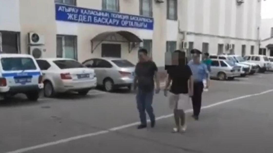 Задержание подозреваемого в Атырау