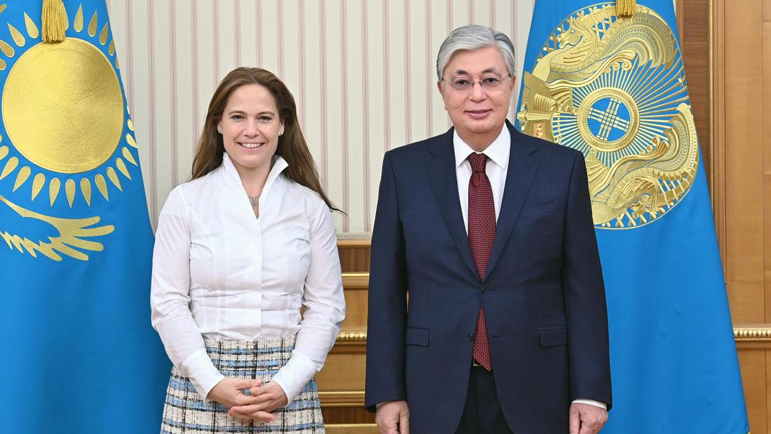 Касым-Жомарт Токаев и Катрина Клаас-Мюльхойзер