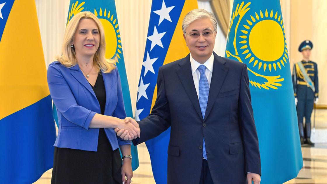 Касым-Жомарт Токаев и Желька Цвиянович