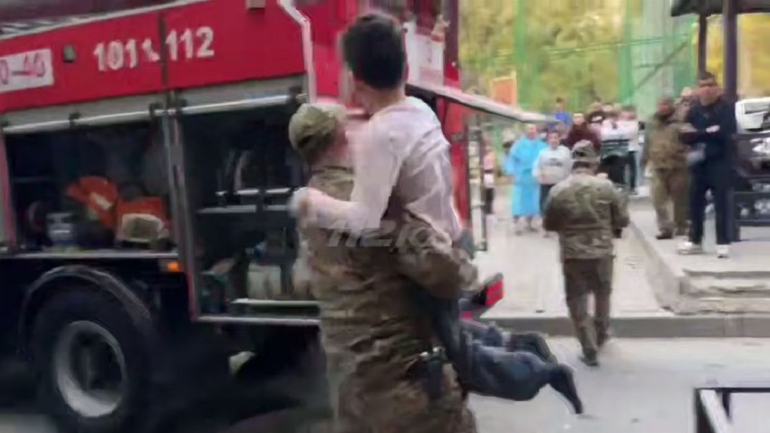 Пожар в Шымкенте