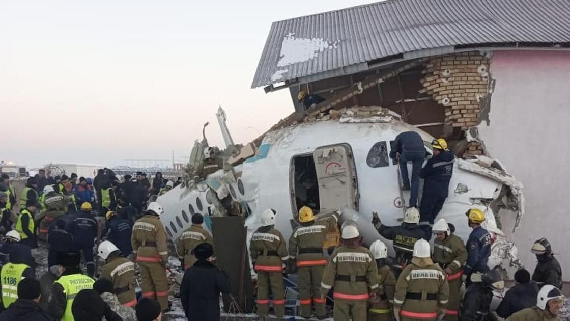 Самолет разбился под Алматы
