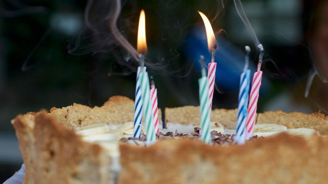 Торт со свечами