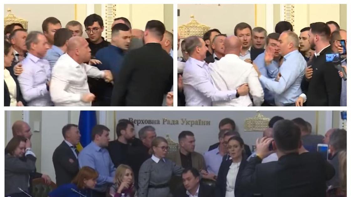 кадры конфликта в Верховной Раде Украины кадры конфликта в Верховной Раде Украины