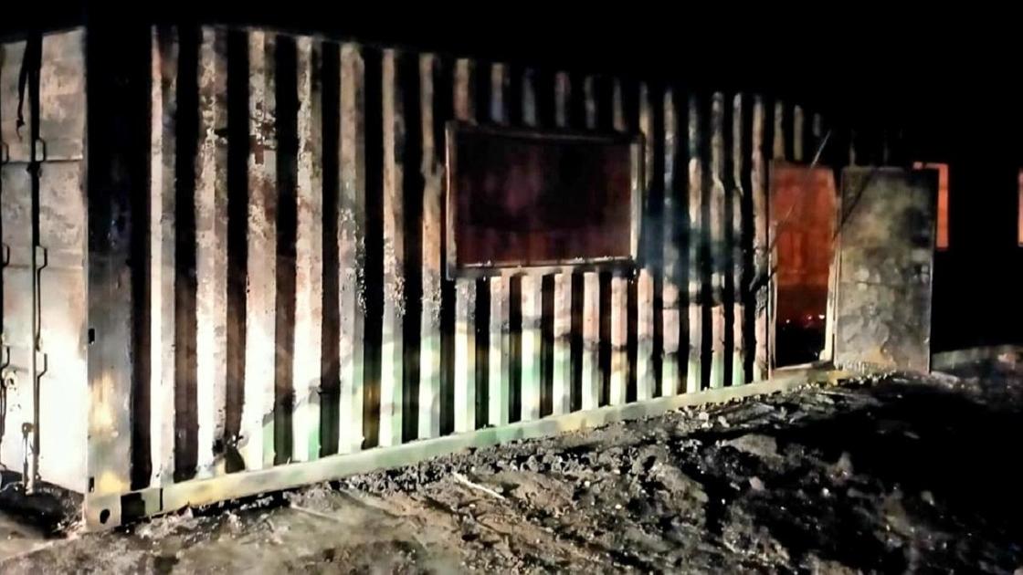 Пожар в Костанайской области Пожар в Костанайской области
