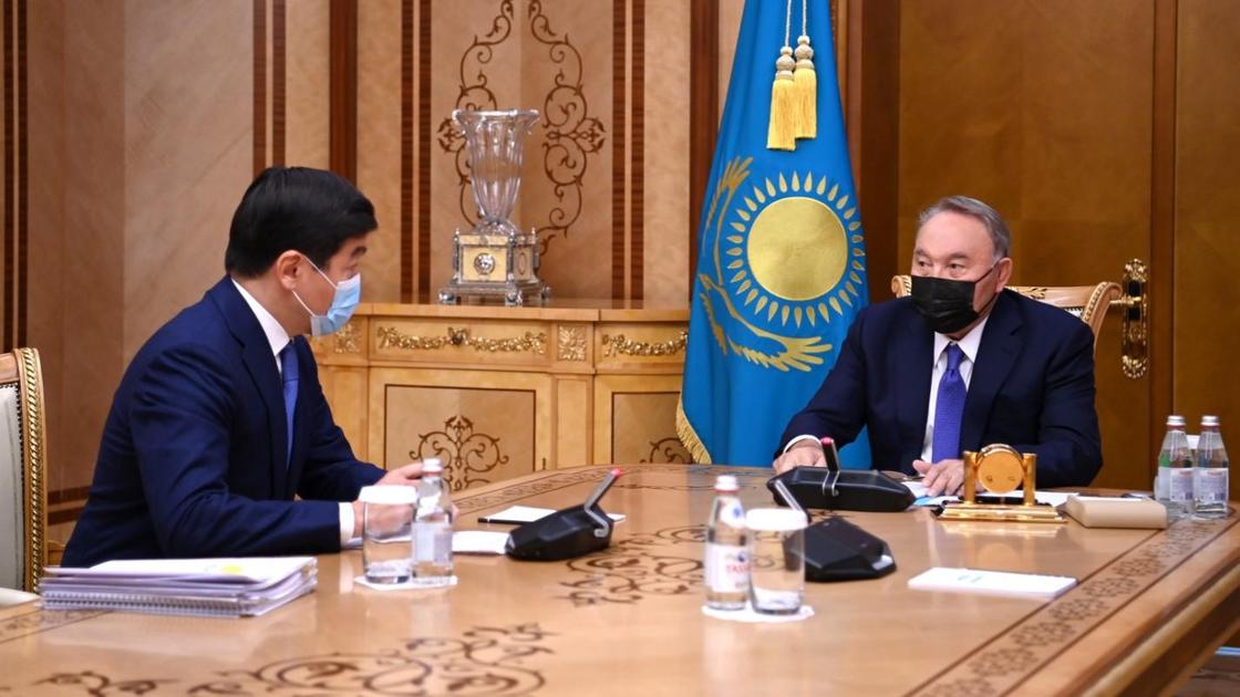 Нурсултан Назарбаев и Бауыржан Байбек
