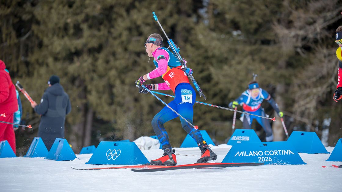 Казахстанский биатлонист Владислав Киреев