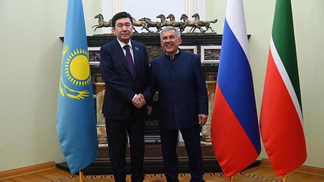 Ерлан Кошанов и Рустам Минниханов