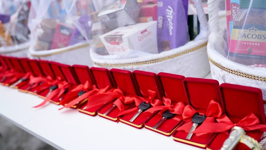 Ключи с красными лентами