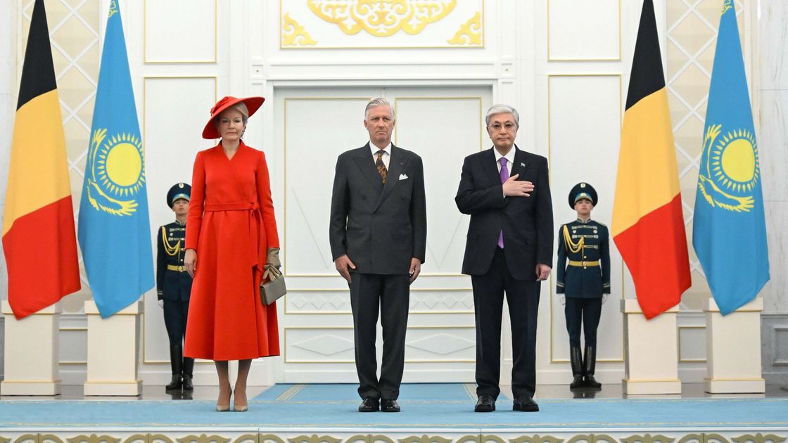 Касым-Жомарт Токаев, король и королева Бельгии