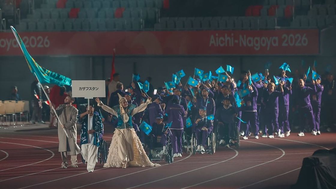 Сборная Казахстана на открытии летней пара Азиады-2026