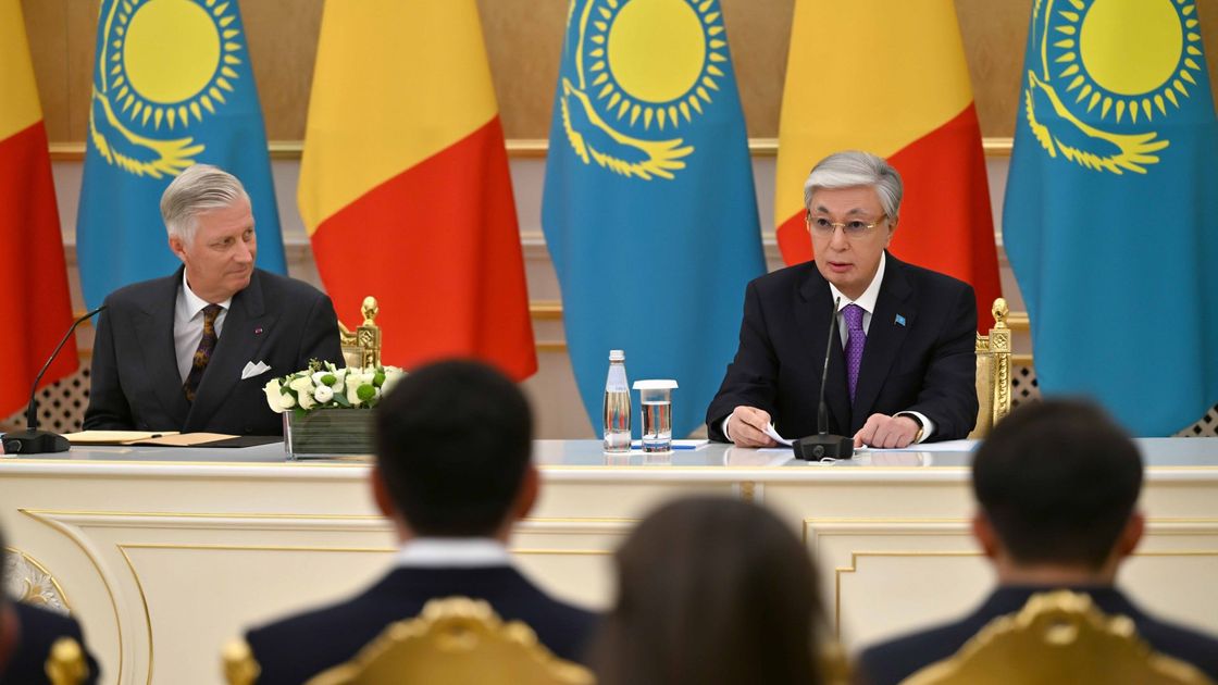 Касым-Жомарт Токаев и король Бельгии Филипп