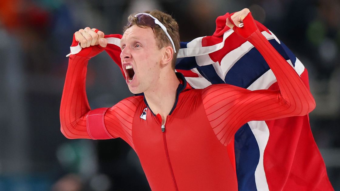 Норвежский конькобежец Сандер Эйтрем