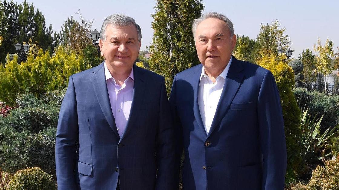 Нурсултан Назарбаев и Шавкат Мирзиеев