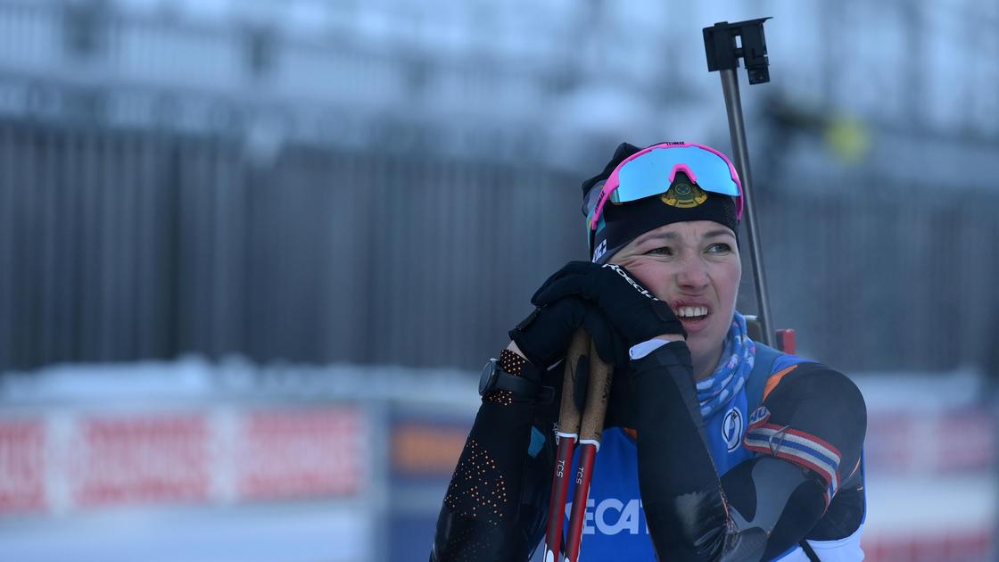 Казахстанская биатлонистка Елизавета Бельченко