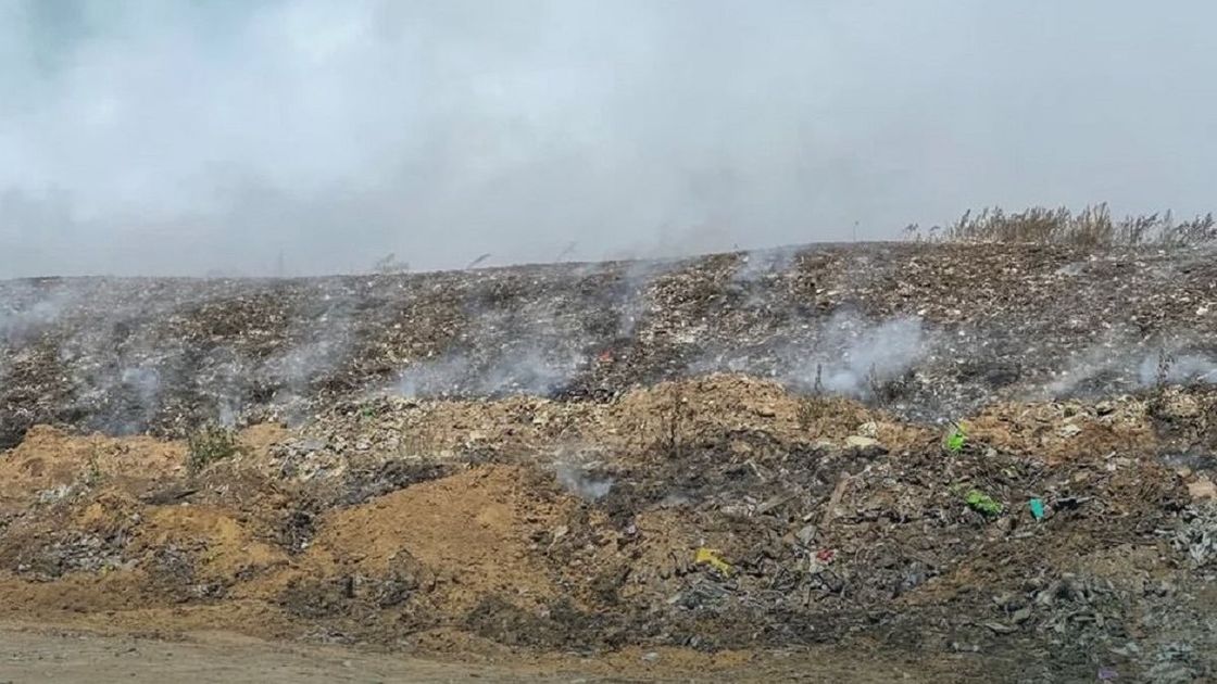 Пожар в Уральске