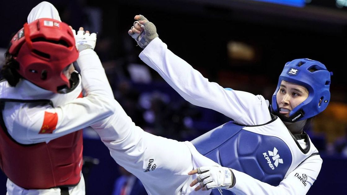 Казахстанская таеквондистка Назым Махмутова