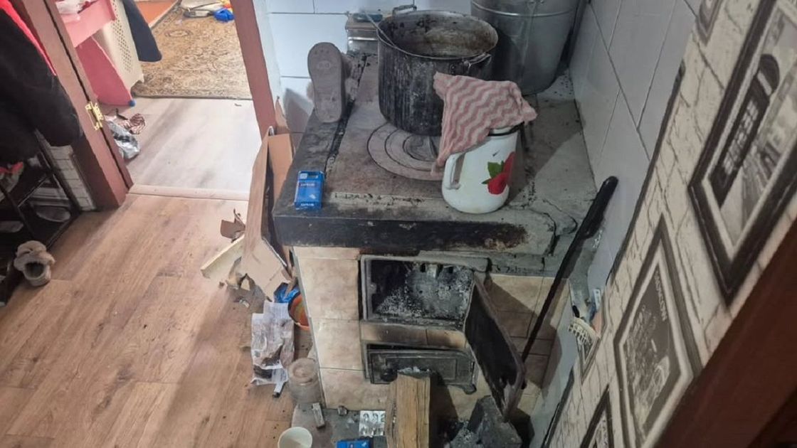 Печь в доме пострадавших