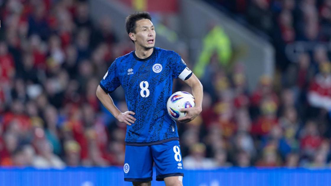 Казахстанский футболист Асхат Тагыберген