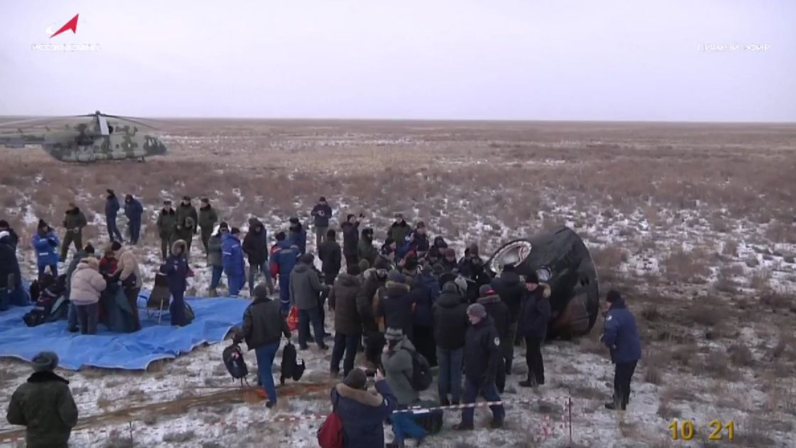 Приземление экипажа МКС