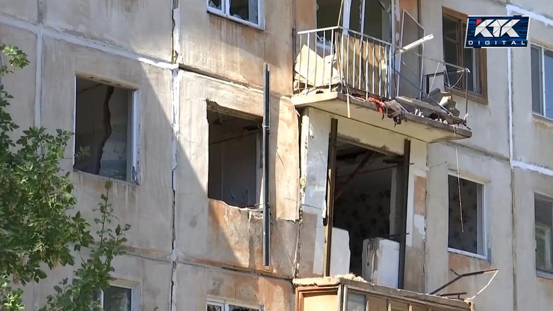 Разрушенный дом в Темиртау
