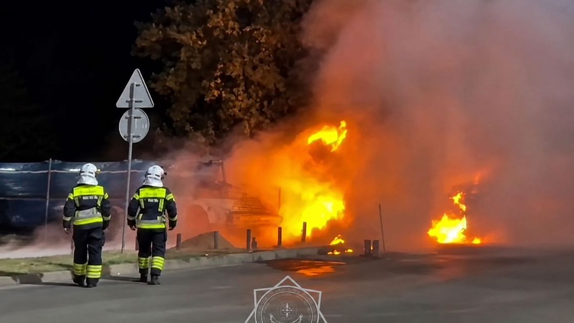 Пожар на газопроводе