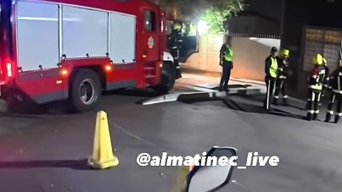 Пожар в Алматы