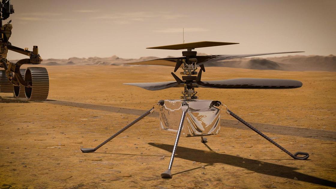 Вертолет Ingenuity на Марсе