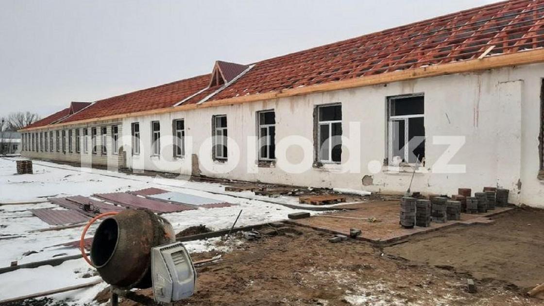 Школа в селе ЗКО на стадии ремонта
