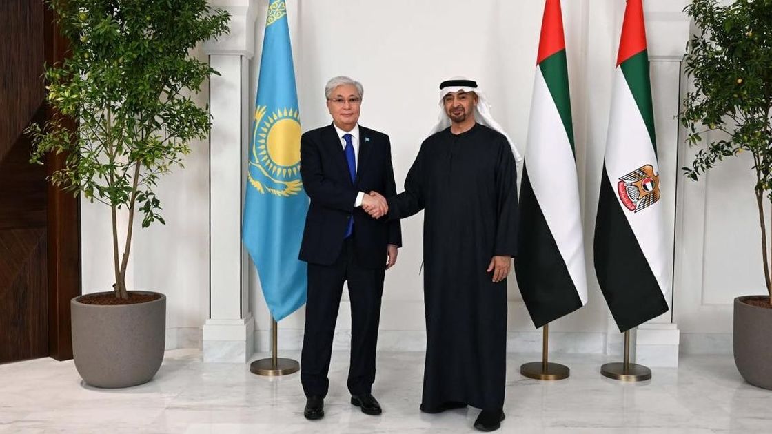 Қасым-Жомарт Тоқаев пен шейх Мұхаммед бен Заид Әл Нахаян