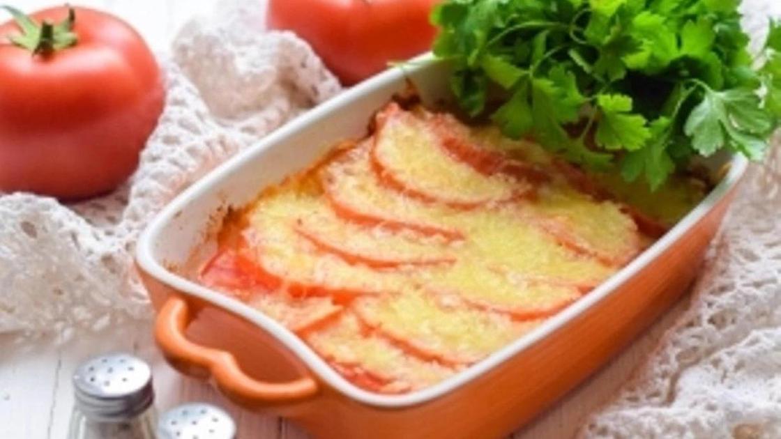 Картошка с сыром и с помидорами и сыром в духовке рецепт с фото