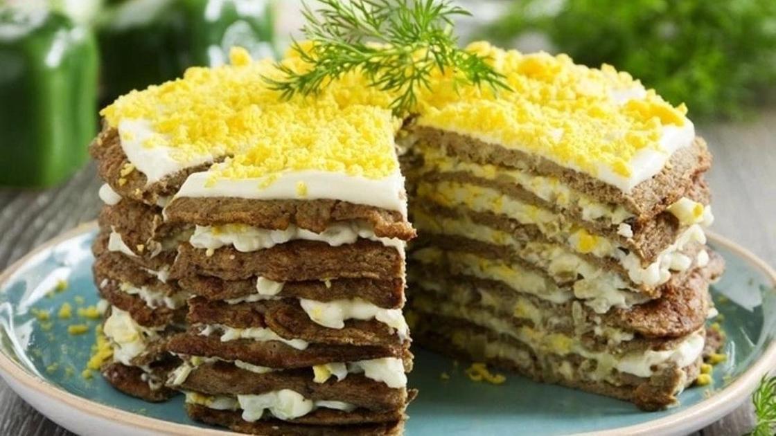 Как приготовить печеночный торт с грибами Как приготовить печеночный торт с грибами