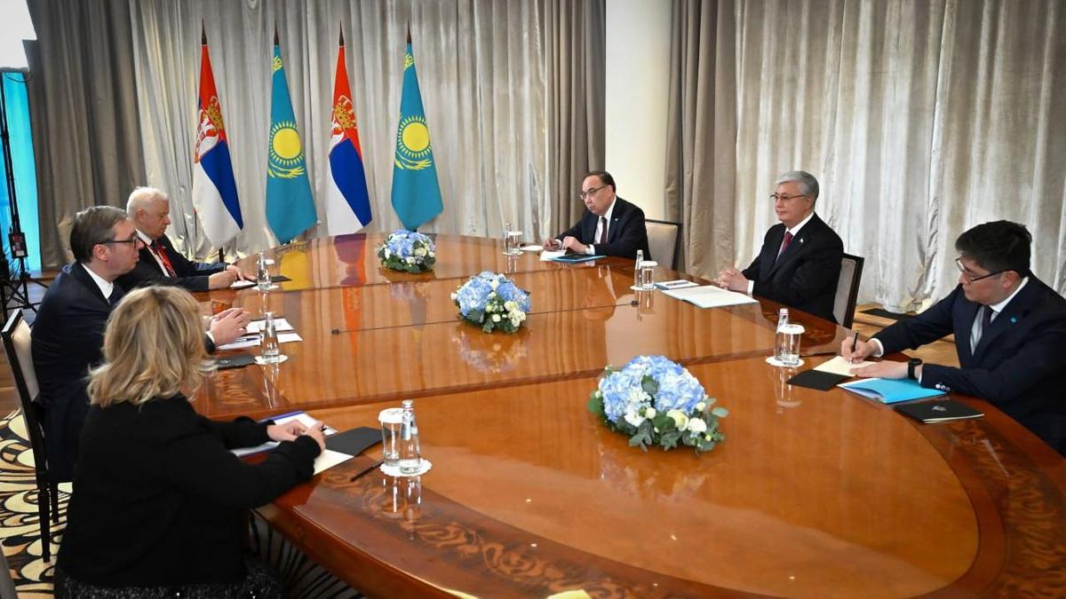 Переговоры Токаева и Вучича Переговоры Токаева и Вучича