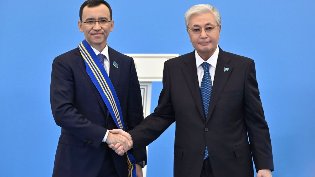 Касым-Жомарт Токаев и Маулен Ашимбаев