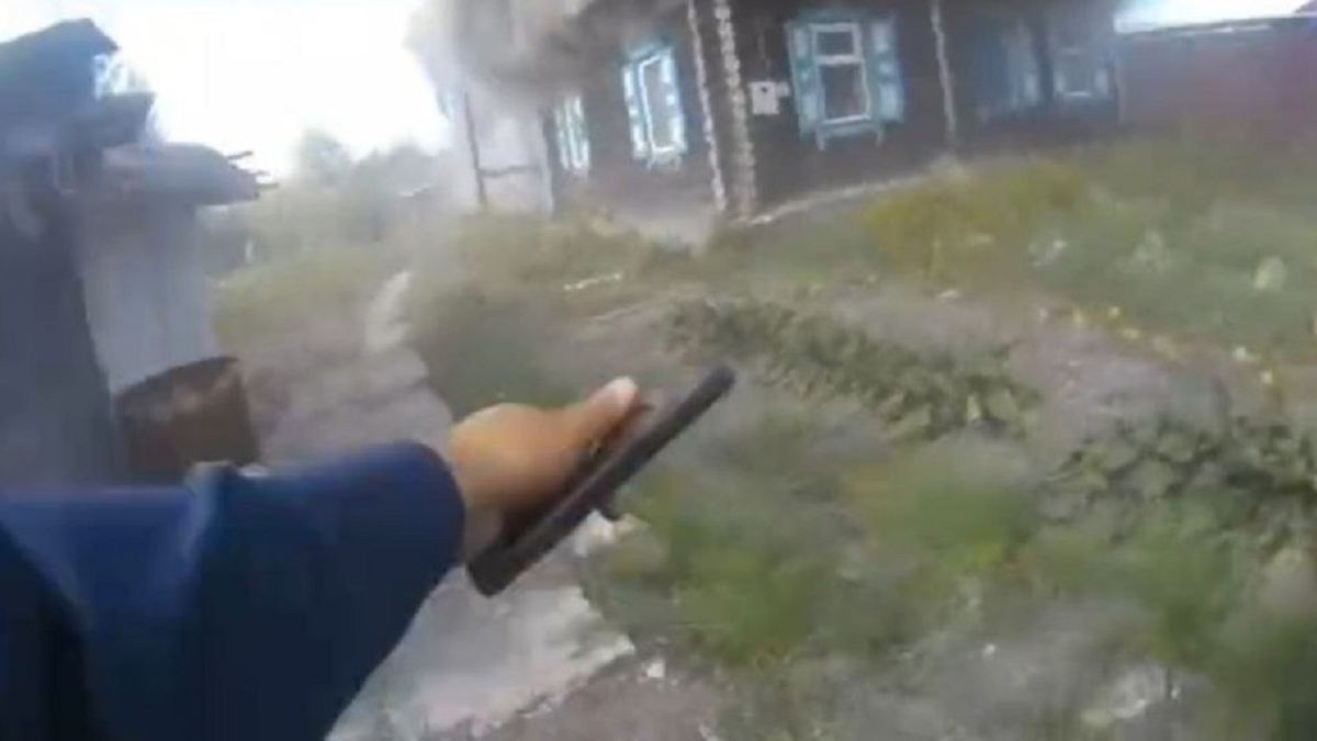 Горящий дом в Алтае