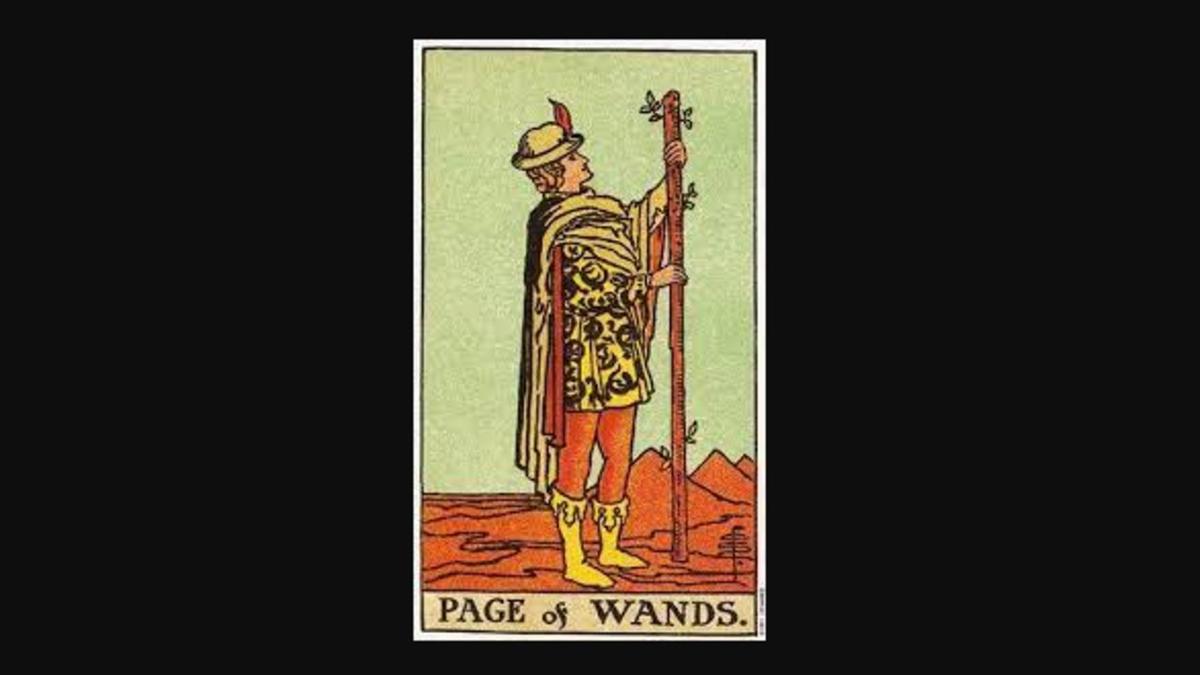   Three of Wands    Golden Universal  Tarot          