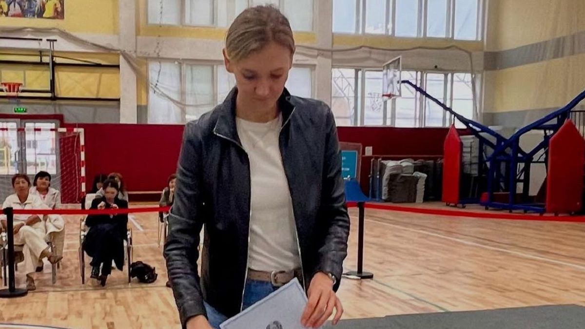 Ольга Рыпакова на выборах в Курултай