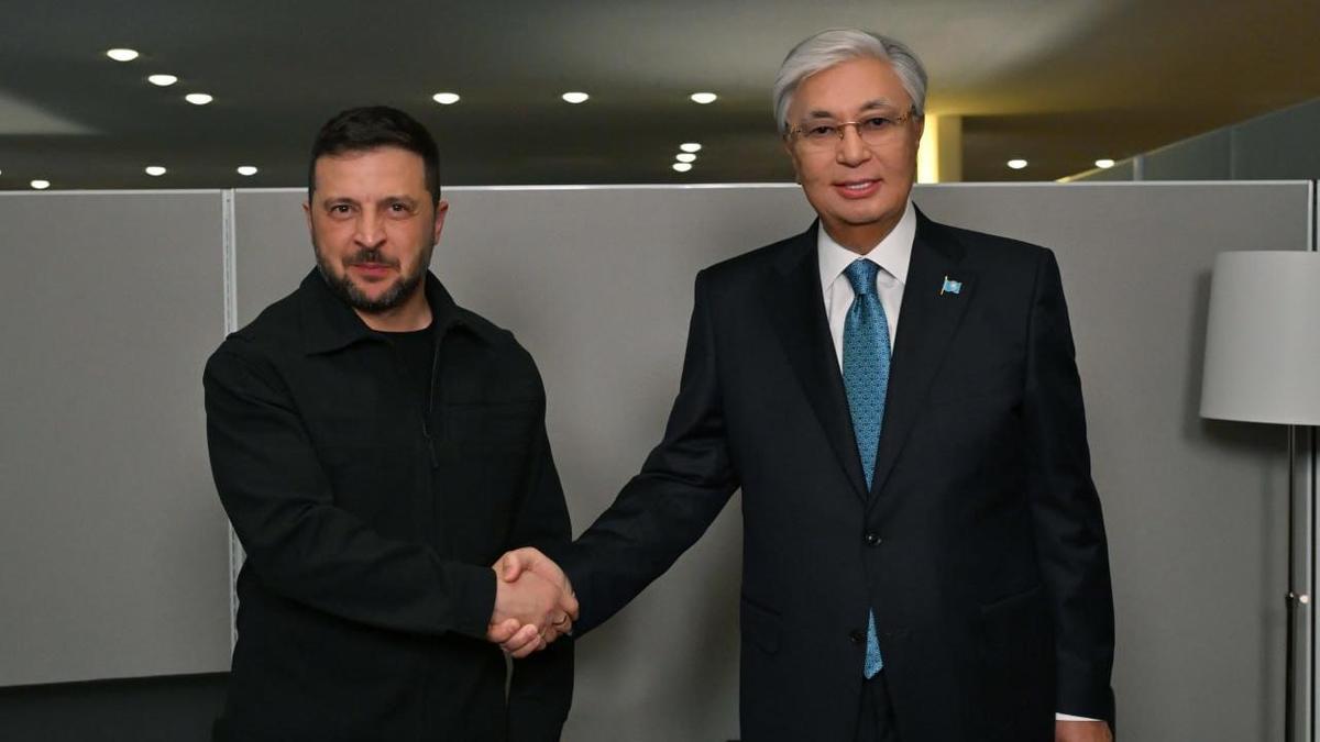 Касым-Жомарт Токаев и Владимир Зеленский