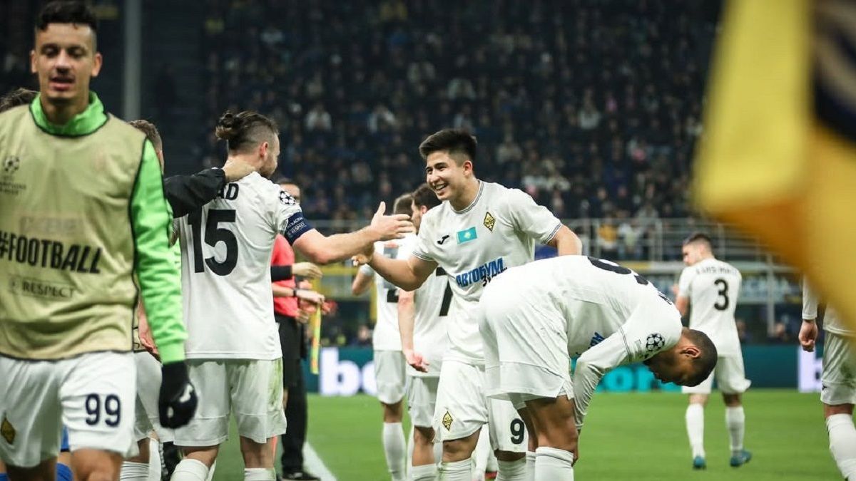 Матч "Кайрата" с "Интером"