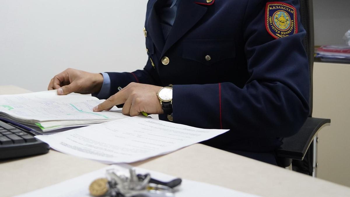 Полицейский на рабочем месте