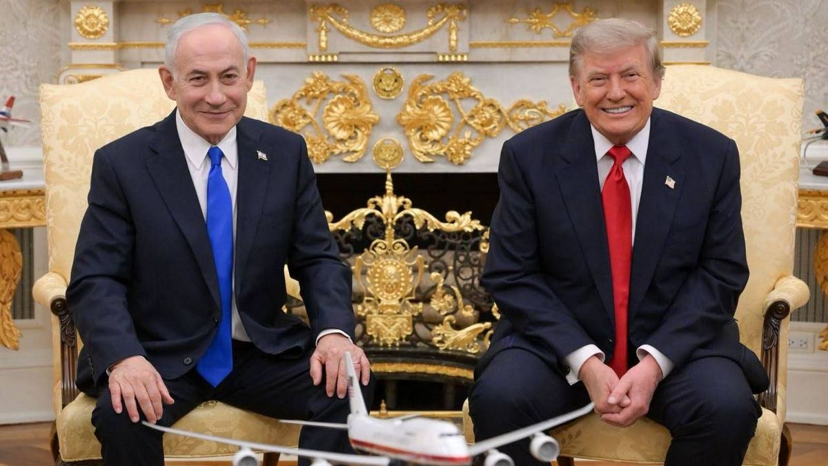Биньямин Нетаньяху и Дональд Трамп