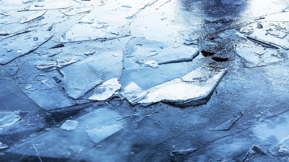 Лед на реке