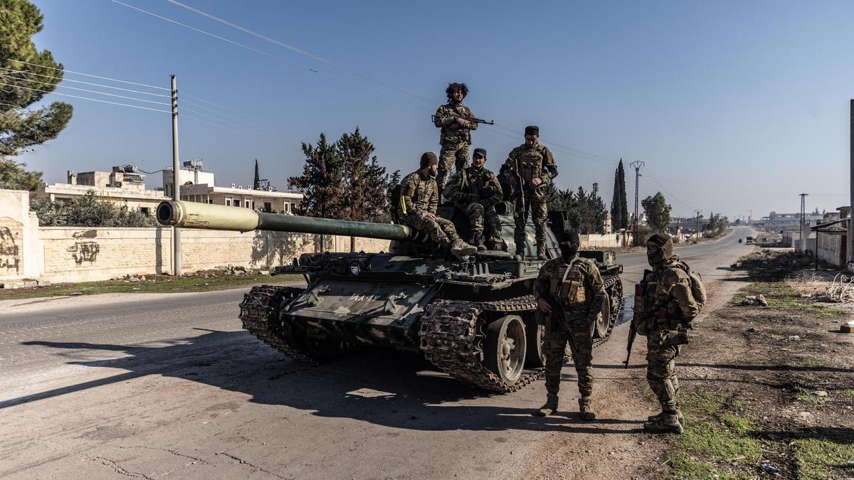 Боевики на улицах Алеппо