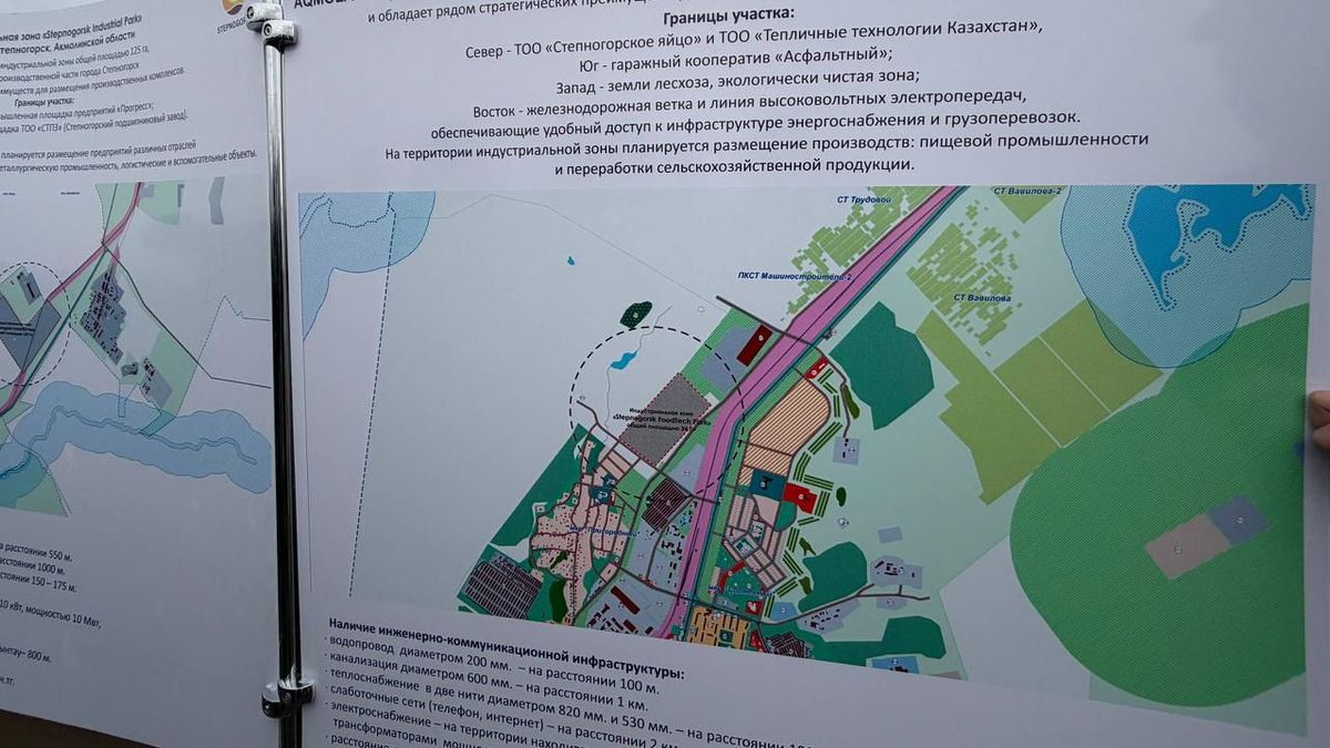 Индустриальная зона в Степногорске