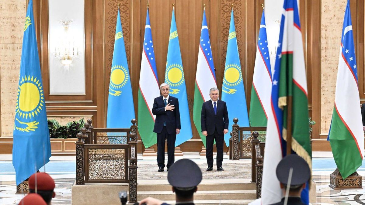 Касым-Жомарт Токаев и Шавкат Мирзиеев