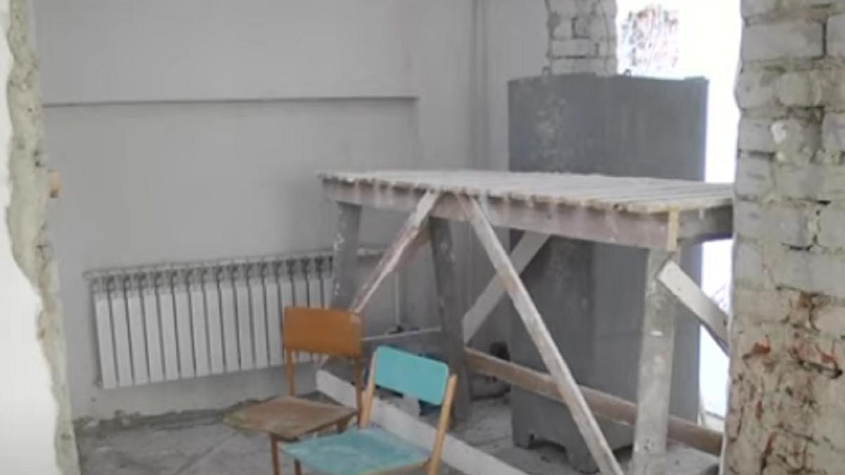 Ремонт в здании школы