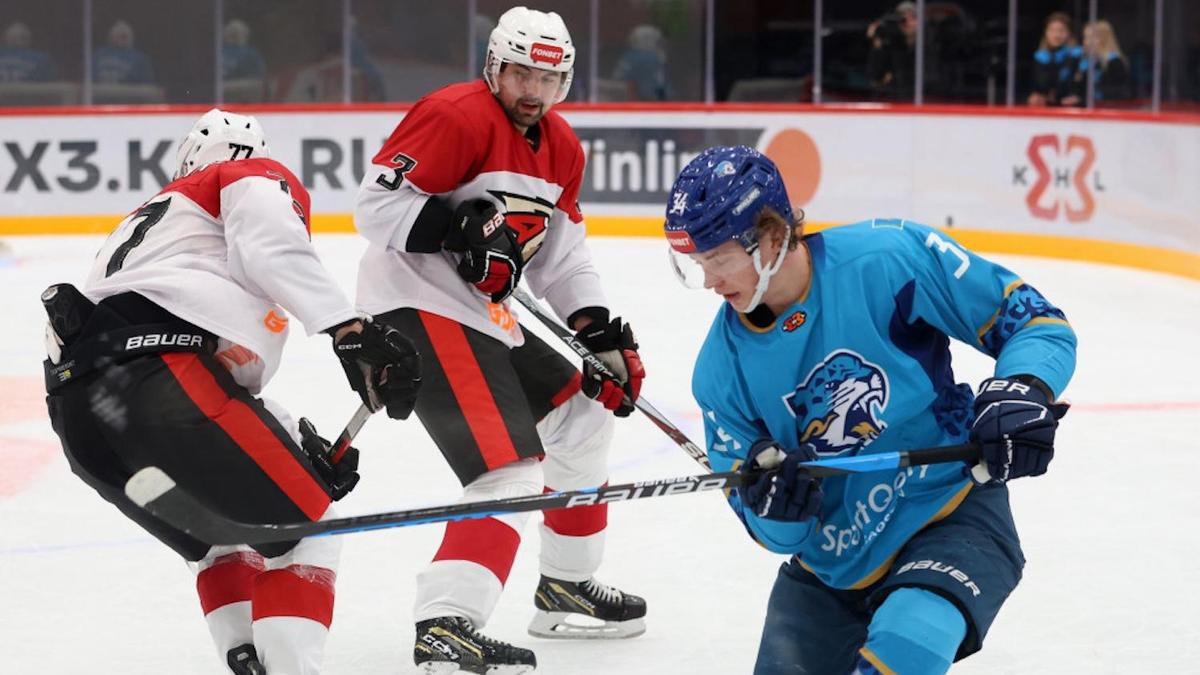 Матч "Барыса" и "Авангарда" в КХЛ 3х3