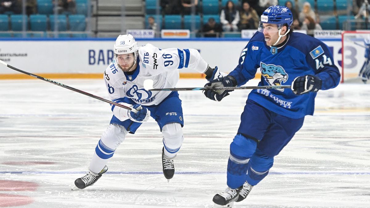 Матч "Динамо Москва" - "Барыс"