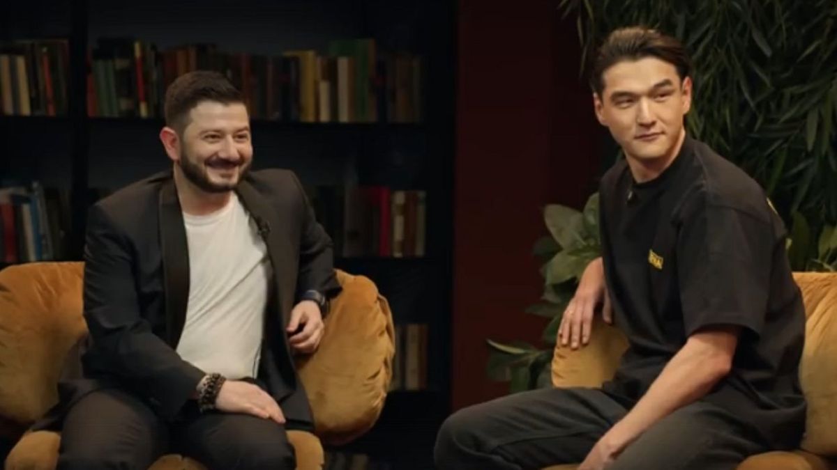 Михаил Галустян и Нурлан Сабуров на шоу "Что было дальше?"